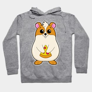 Hamster at Eating of Pizza Hoodie